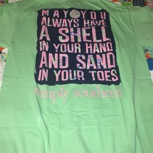 Mint Green Simply Southern Beach tee